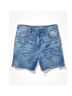 American Eagle Denim Baggy Mom Shorts